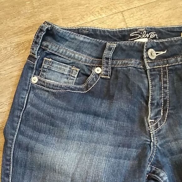 Silver Suki Bootcut Dropped Hem Jean 30 x 32 - Picture 2 of 6